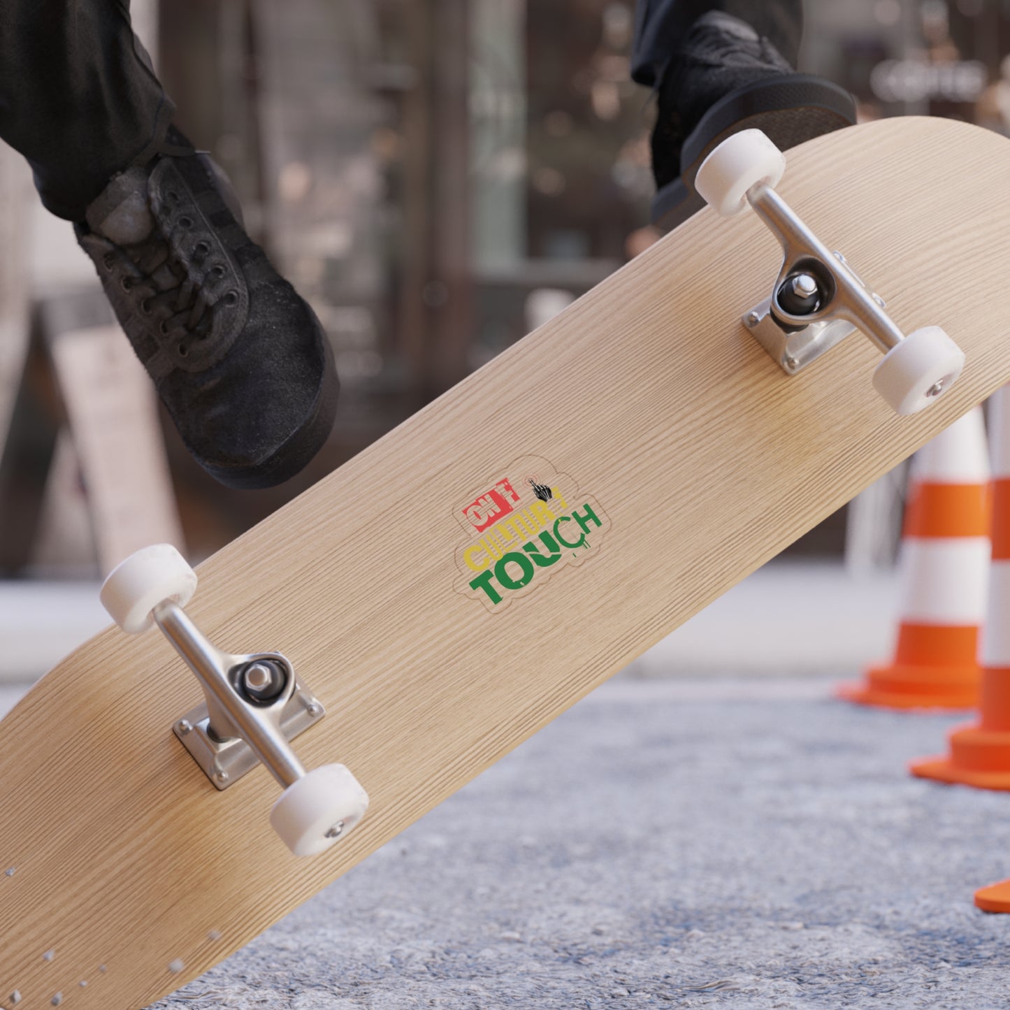 OneCultureTouch Sticker — Transparent, Weatherproof