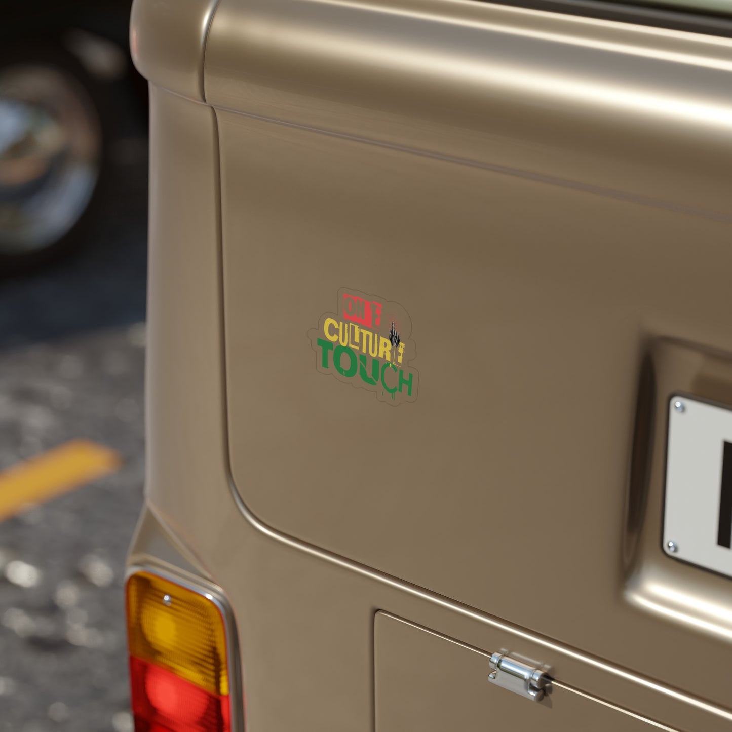 OneCultureTouch Sticker — Transparent, Weatherproof
