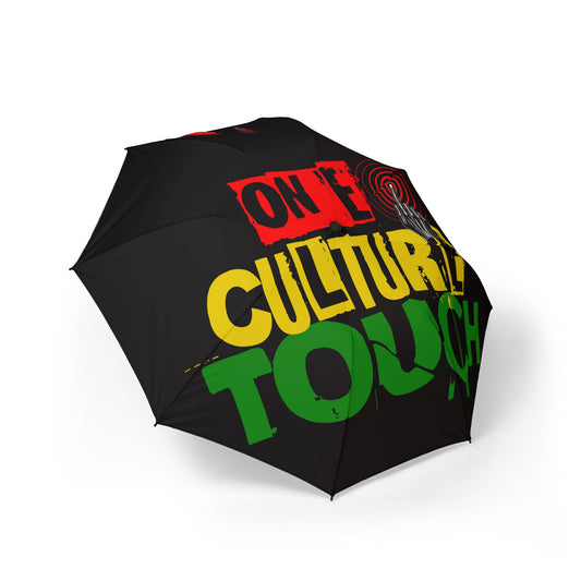 Culture Touch Foldable Umbrella — Semi-Automatic Compact Rain Parapluie
