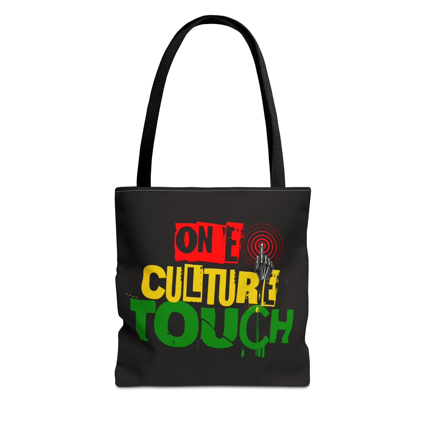 On E Culture Touch Tote Bag — Rasta-Inspired Urban Graphic Tote