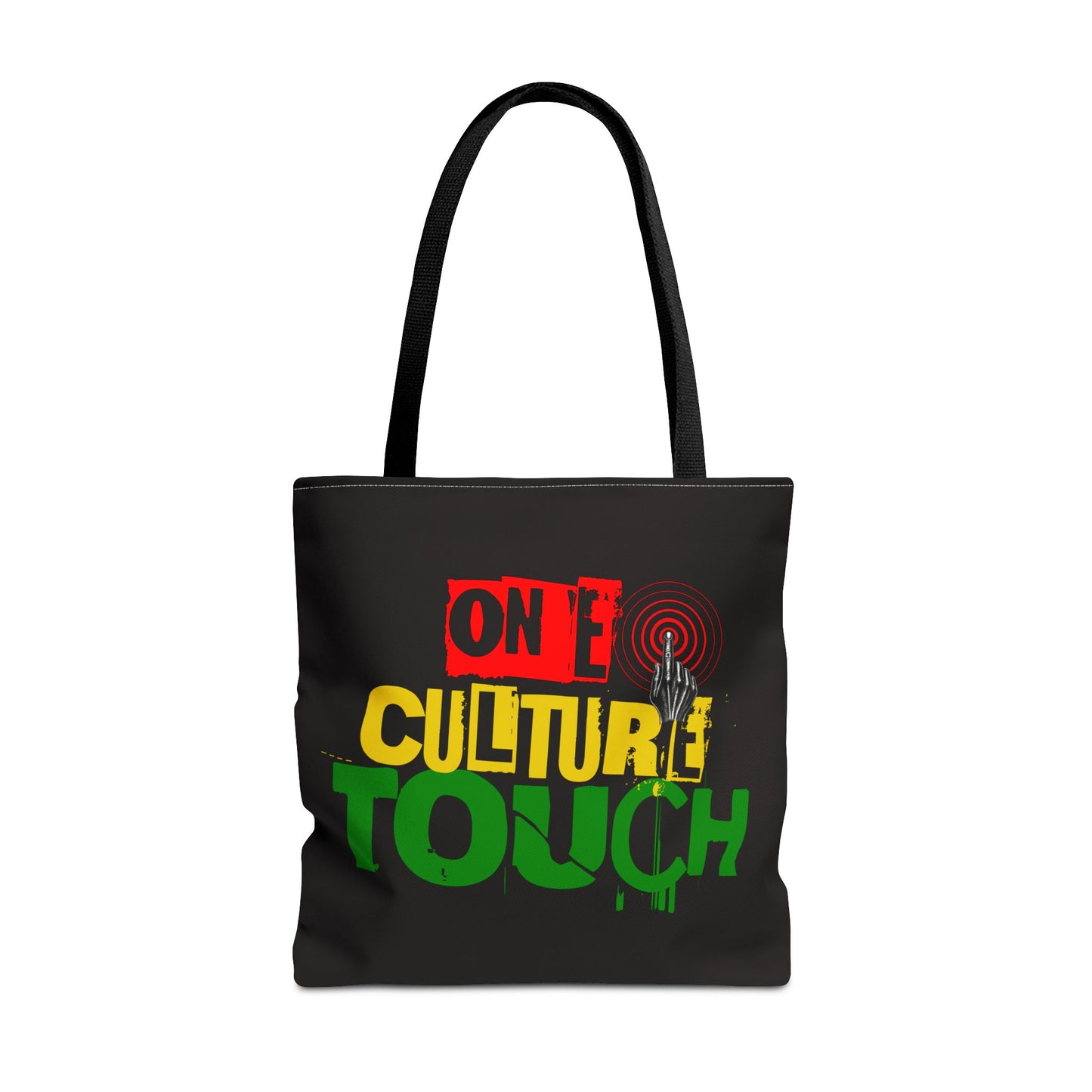 On E Culture Touch Tote Bag — Rasta-Inspired Urban Graphic Tote