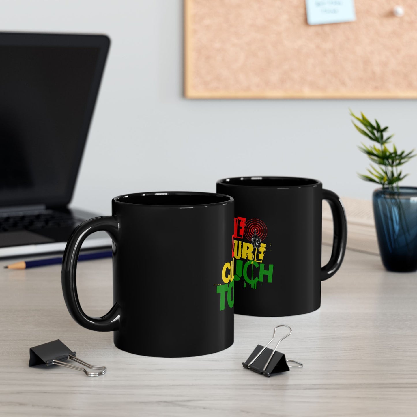 OneCultureTouch Mug — Reggae Vibes Black Coffee Cup